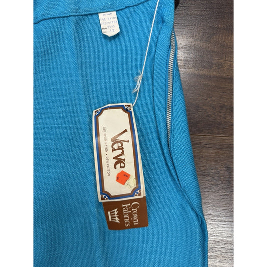 1960s Turquoise Knit Cigarette Pants - XS