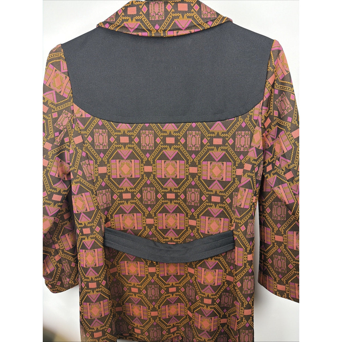 Vtg 70s BUTTERFLY COLLAR POLYESTER PSYCHEDELIC Beagle 38 (M) Pocket Gold Western