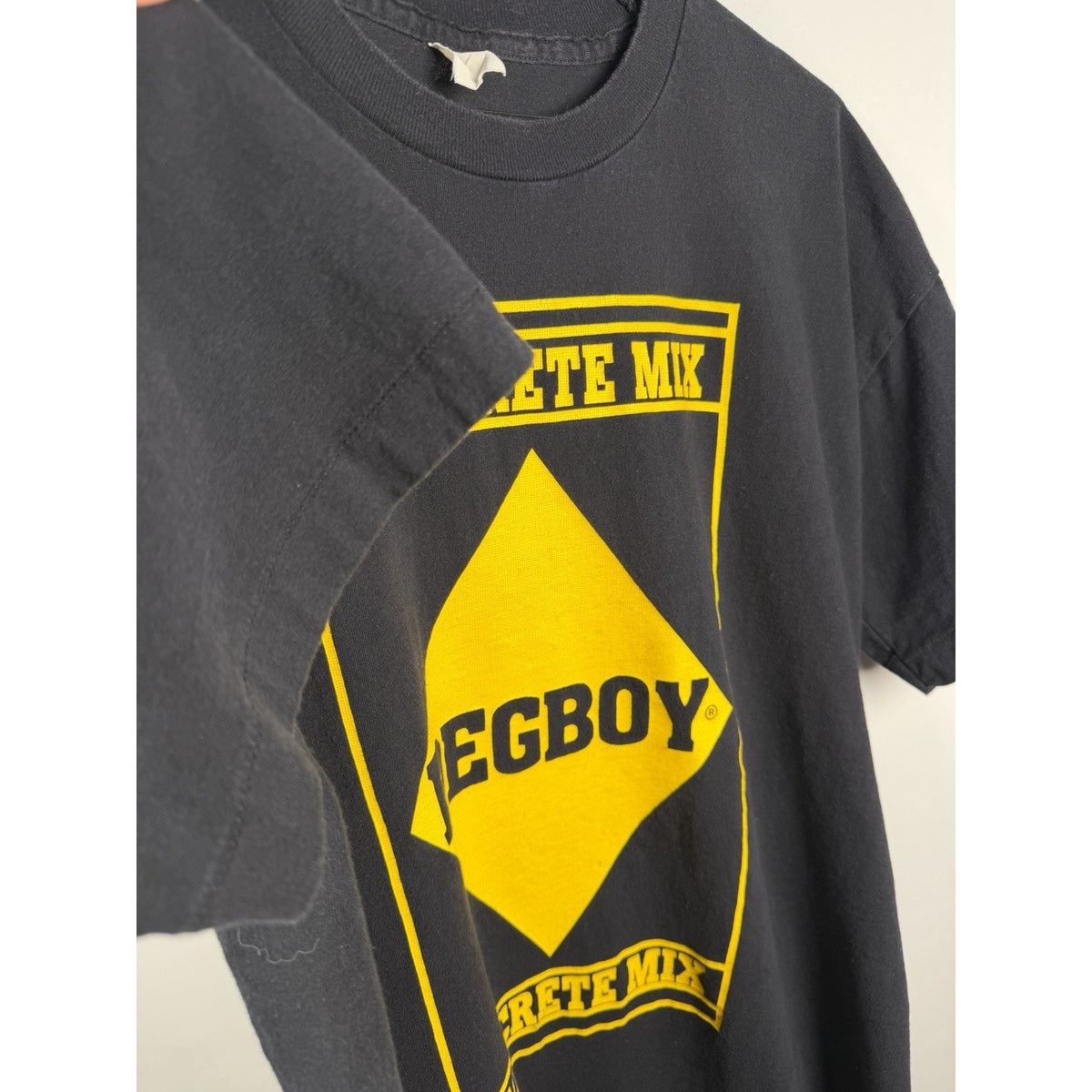 Vintage 90s Pegboy Concrete Mix Chicago punk tee, single stitch, XL
