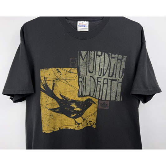 Vintage 2005 Murder by Death Band Tee Vagrant Records Hanes 50/50 RARE XL 23x28