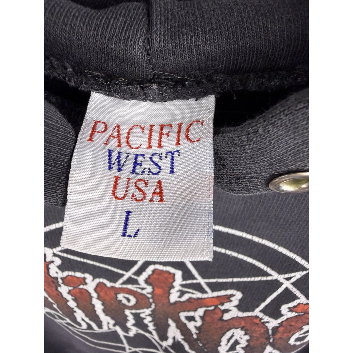 Slipknot pullover distressed hoodie, Iowa era nu metal, 2002, L