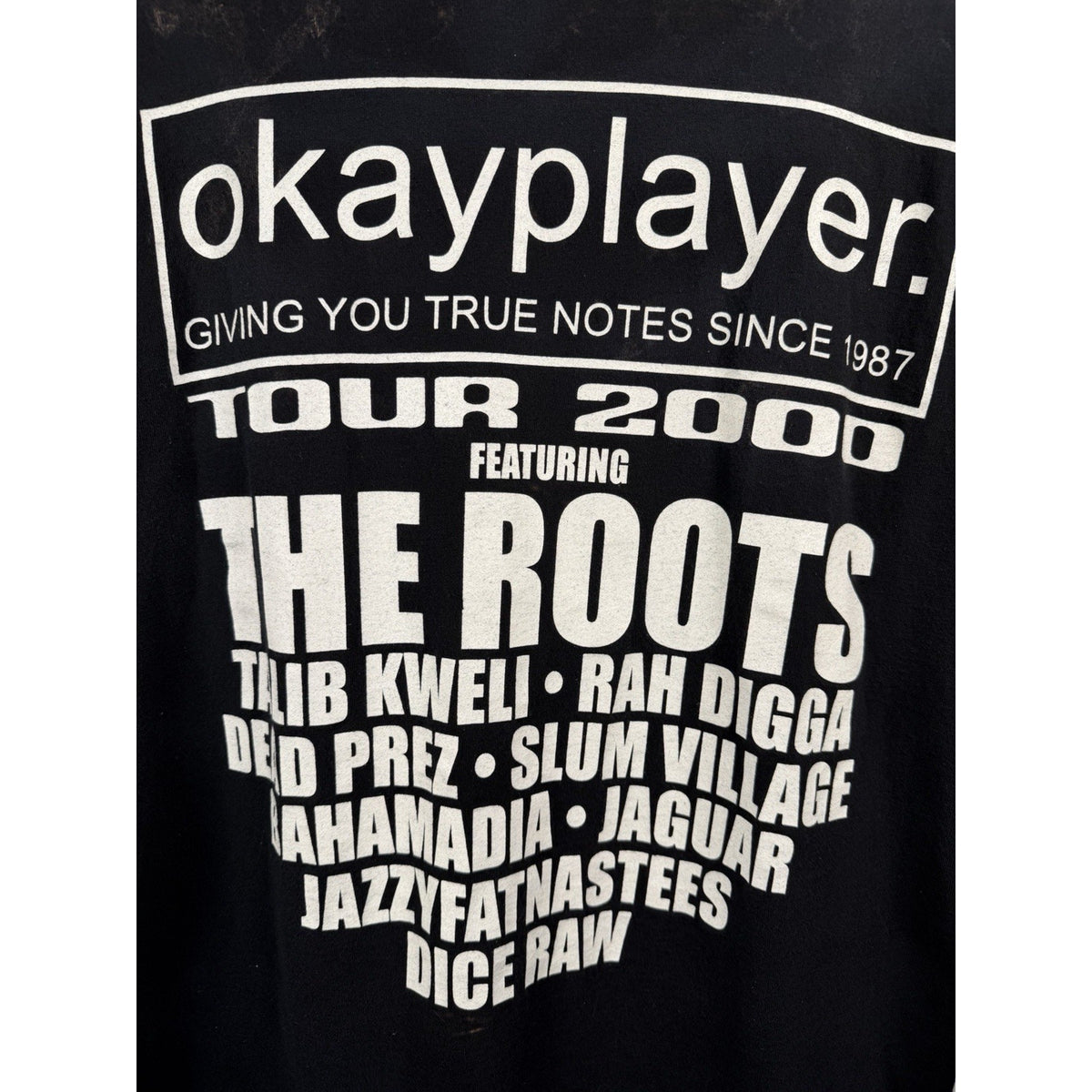 Vintage Thrashed Okayplayer 2000 Tour Long Sleeve Talib Kweli Dead Prez L 22x28