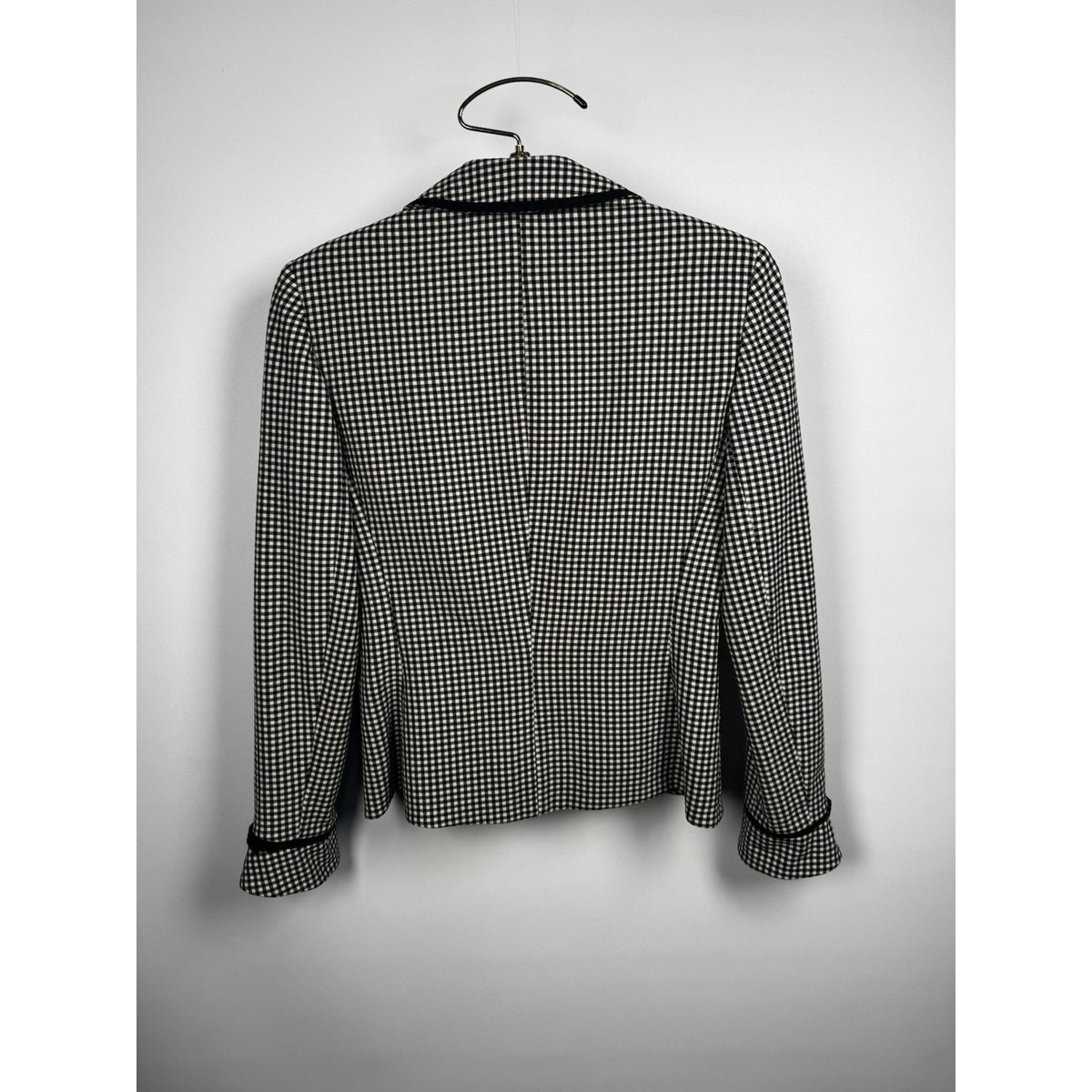 Vintage Rickie Freeman for Teri Jon gingham wool blazer, Saks, 2 (XS)
