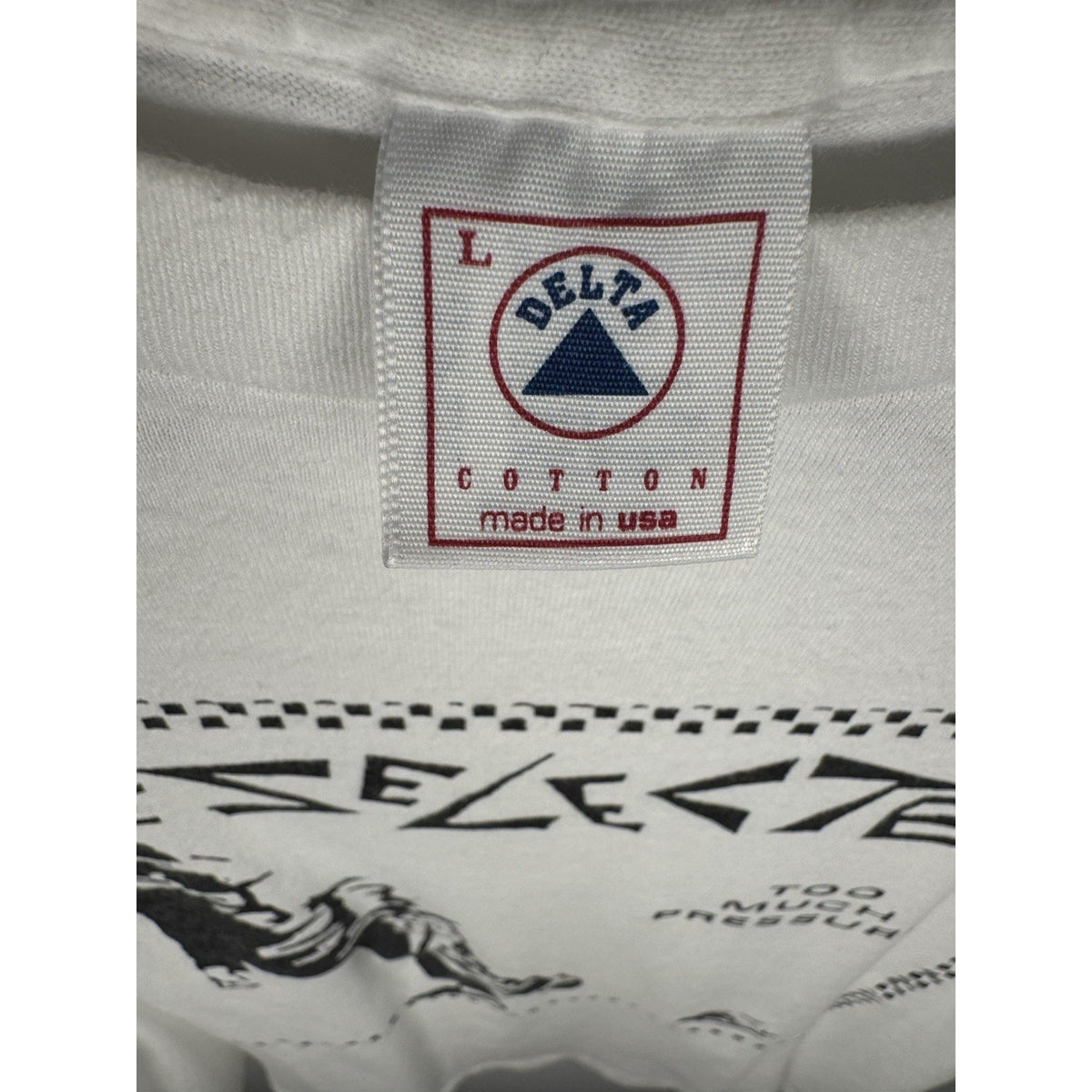 Vintage 90s The Selecter Too Much Pressure 2 Tone ska tee, Delta, XL