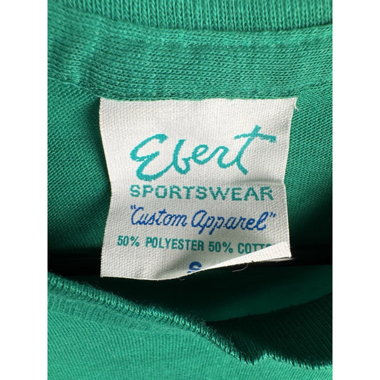 NWT Vintage 1970s Darn Tooten I'm With Frank Wooten Political Tee Green Small
