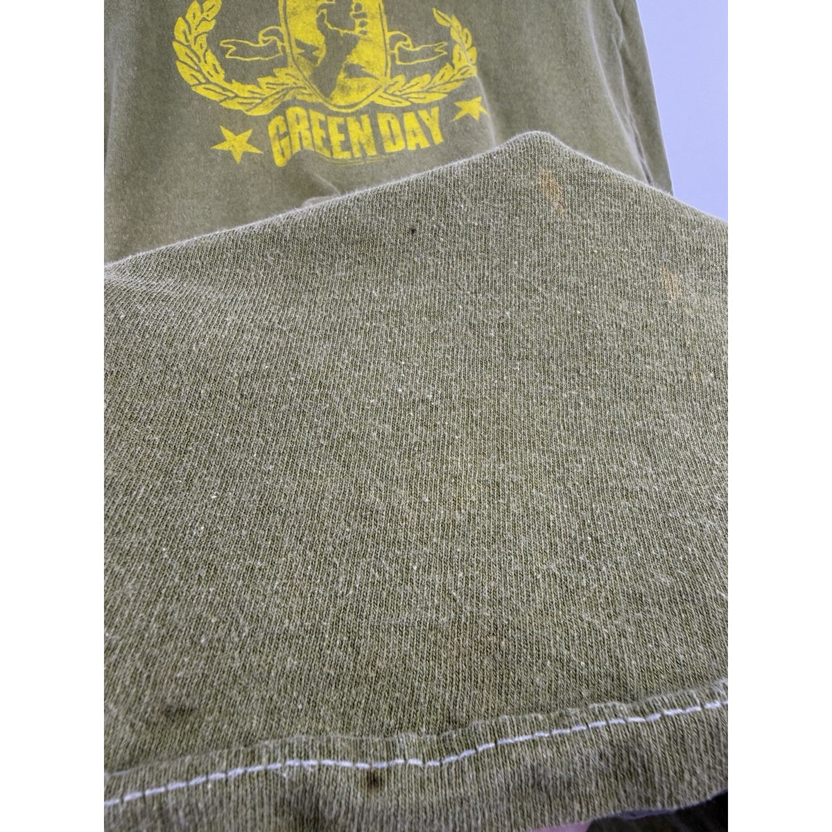 Vintage 2004 Green Day American Idiot Tour Shirt Cinder Block License L 22x27