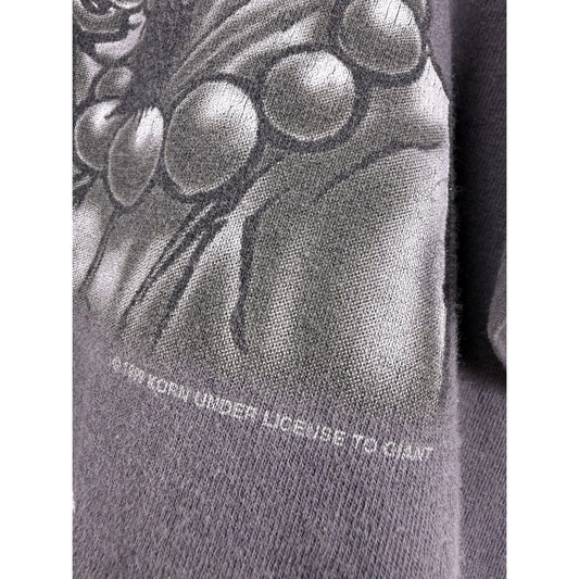 Korn Anime tee, perfectly faded nu metal shirt, Giant tag, 1999, XL