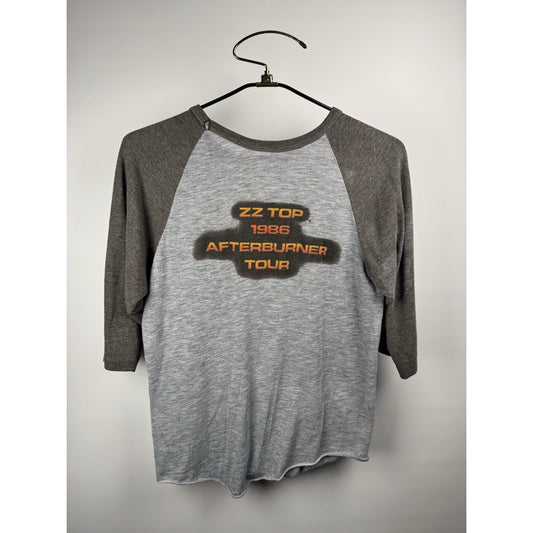 Vintage 1986 ZZ Top Afterburner Tour Shirt Raglan Large 20x26