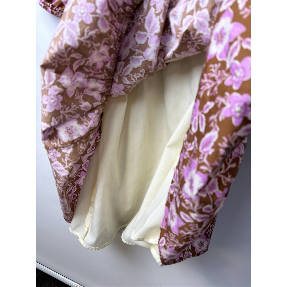 Jason Wu One Shoulder Puff Sleeve Floral Belted Dress Size Medium NWOT