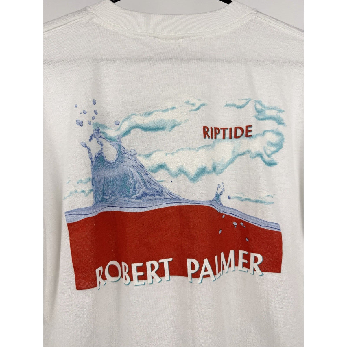 Robert Palmer Riptide long sleeve shirt, double sided, 1985, Medium
