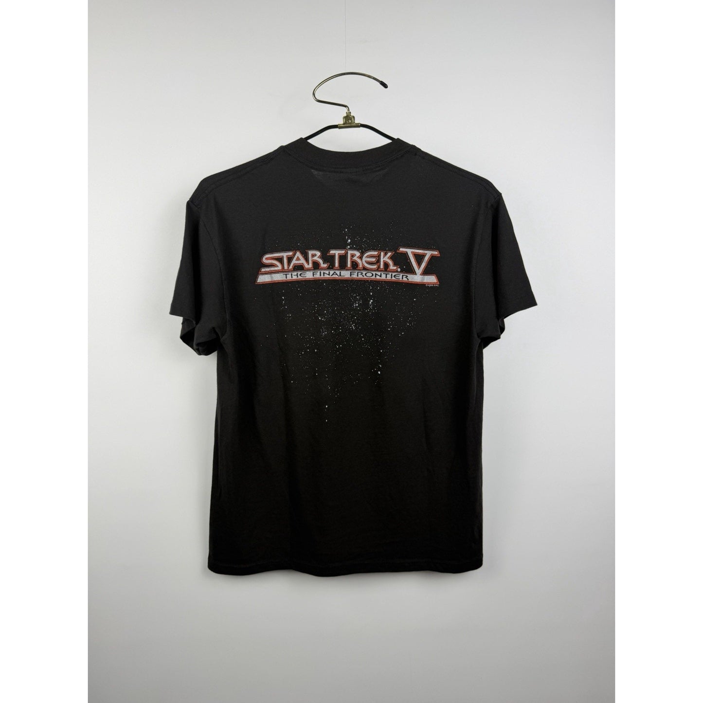 Vintage 1989 Star Trek V The Final Frontier Movie Promo Shirt Two Sided M 20x26