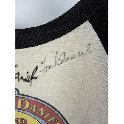 Vintage 1980 Charlie Daniels Band Rare SIGNED Raglan Volunteer Jam M 20x24