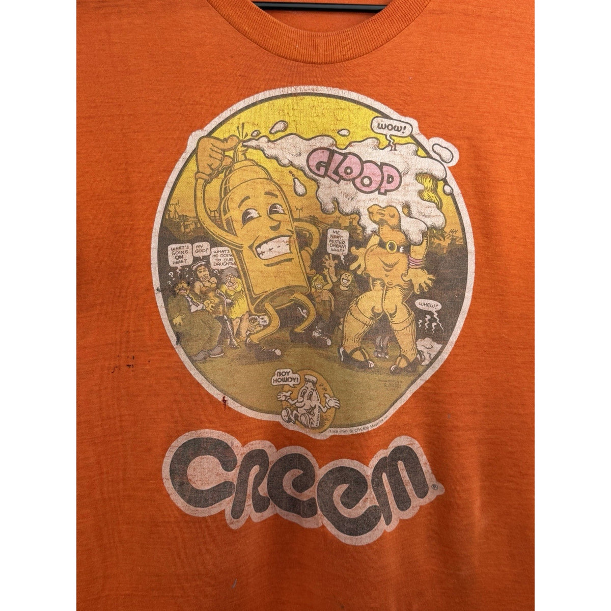Vintage 70’s Creem Magazine R. Crumb Art Single Stitch Insanely Rare Large 22x29