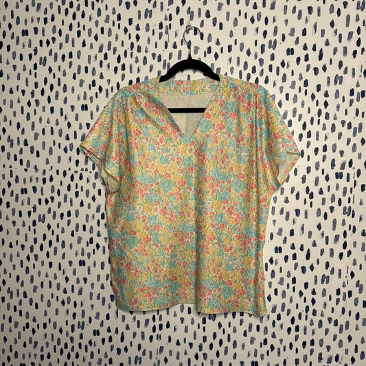 Confetti bouquet handmade top (1960s)