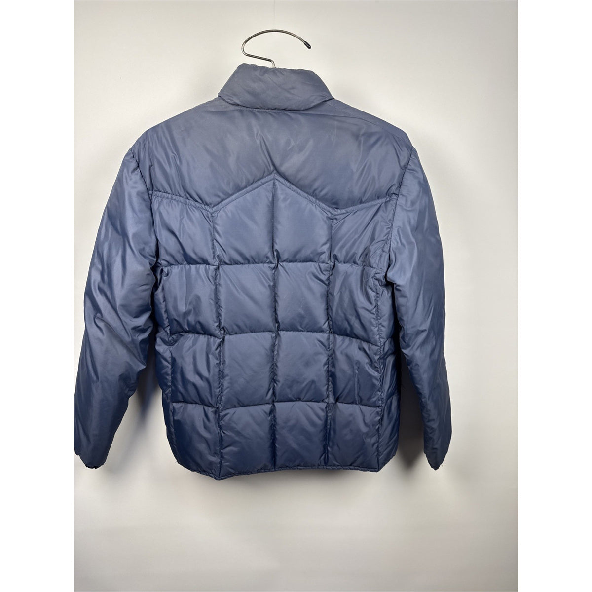 Vintage Sears Roper Western Down Blue Puffer Coat Men's Sz Small 34-36