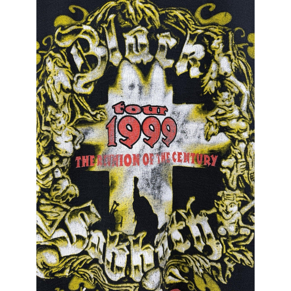 Vintage 1999 Black Sabbath Reunion Tour Double Sided Pantera Back Hit XL 23.5x31