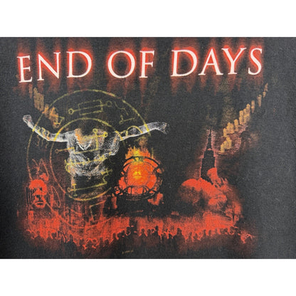 Vintage 1999 End Of Days Movie Promo Shirt Schwarzenegger Single Stitch XL 24x30