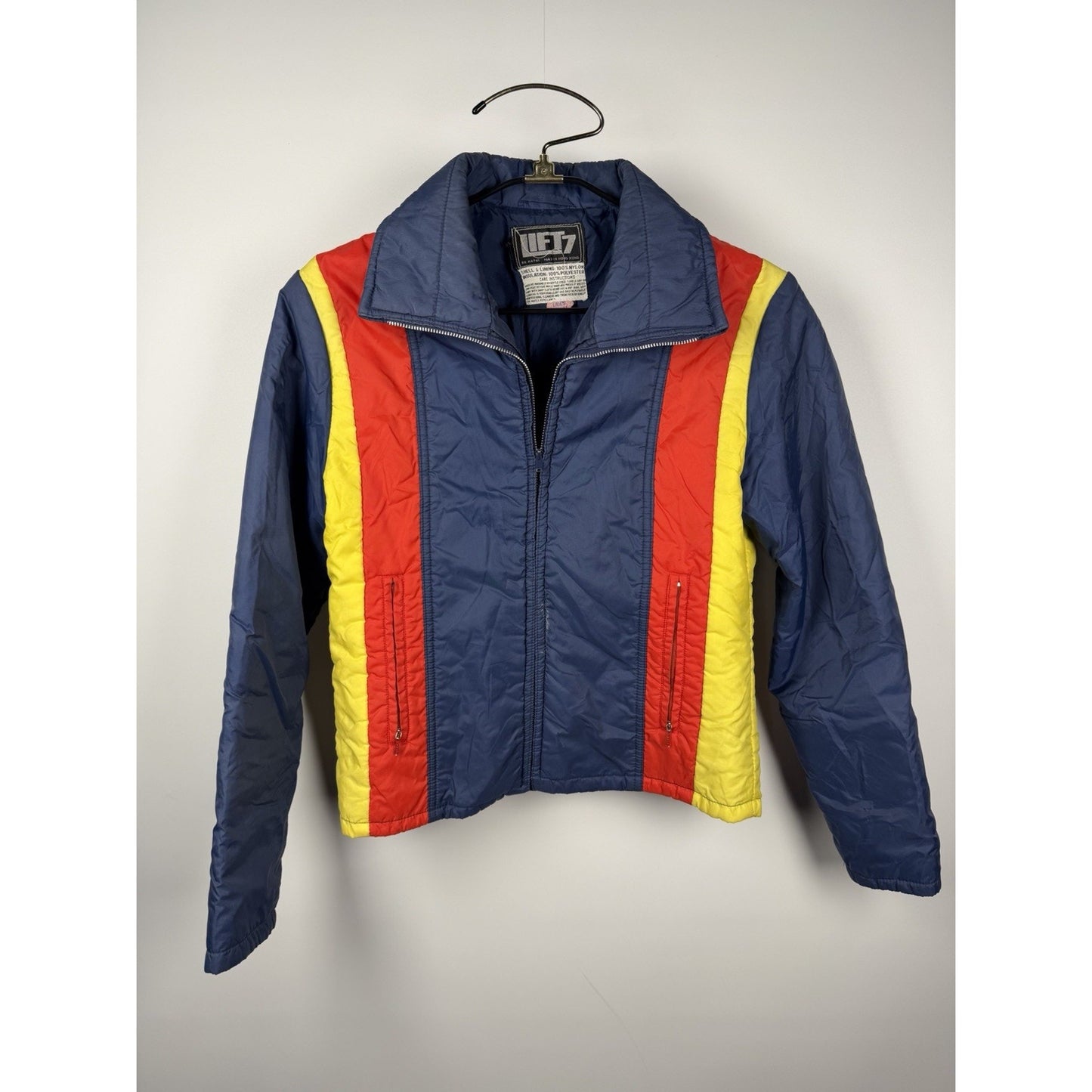Vintage 1970s Fitted Puffer Ski Jacket Women’s Small / Medium Retro Disco