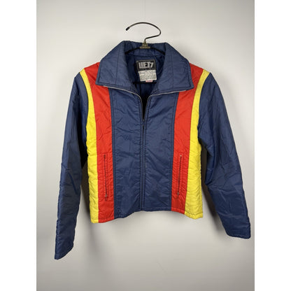 Vintage 1970s Fitted Puffer Ski Jacket Women’s Small / Medium Retro Disco