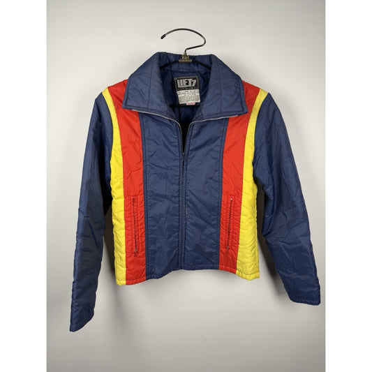 Vintage 1970s Fitted Puffer Ski Jacket Women’s Small / Medium Retro Disco
