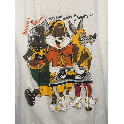 Vintage 90s Looney Tunes Naughty by Nature style single stitch tee, M