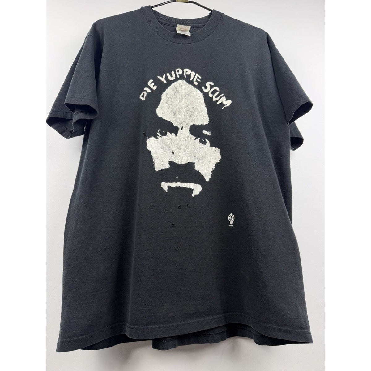 Charles Manson Die Yuppie Scum Mob Town tee, Fruit of the Loom, 1997, XL