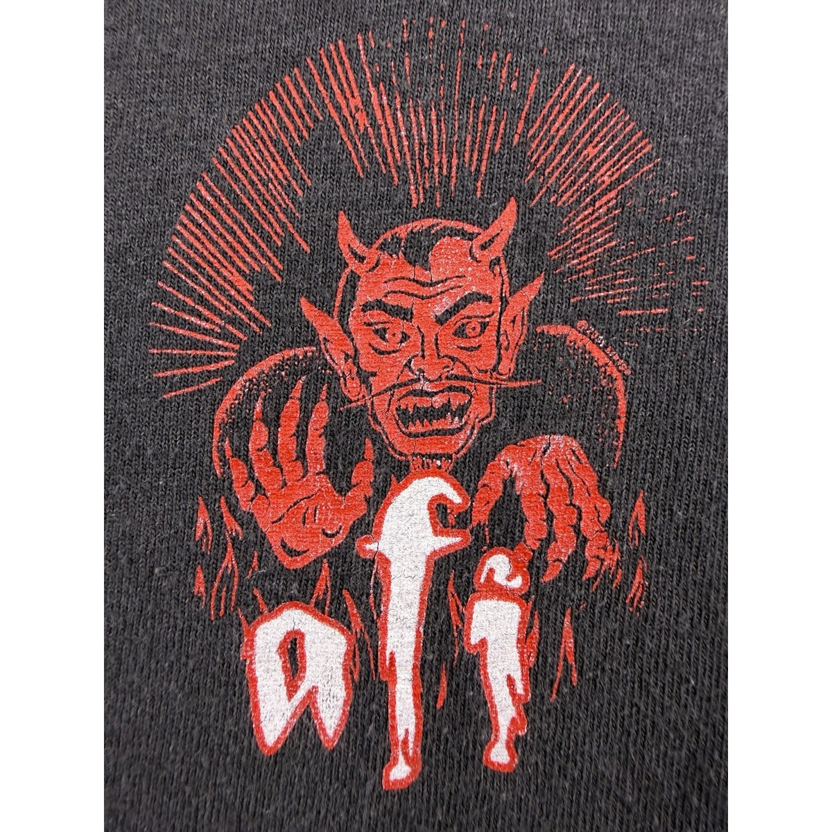Vintage 2003 AFI A Fire Inside Shirt Two Sided Raven & Devil Graphic Emo L 22x28