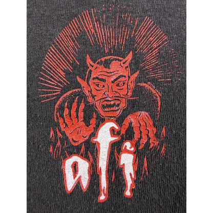 Vintage 2003 AFI A Fire Inside Shirt Two Sided Raven & Devil Graphic Emo L 22x28