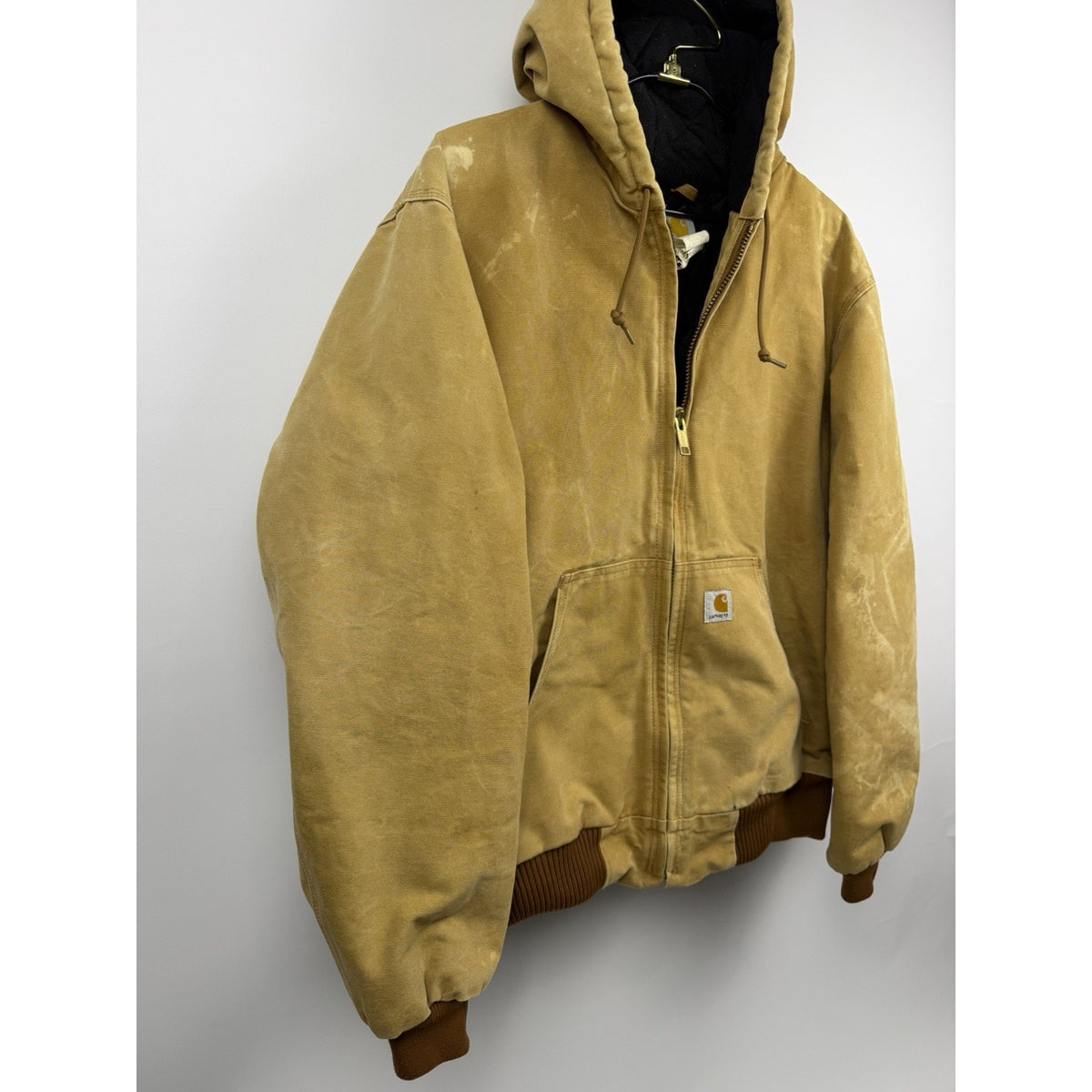 Vintage 2008 Carhartt J140 BRN Tall Jacket Distressed Showroom Piece Large 25x28