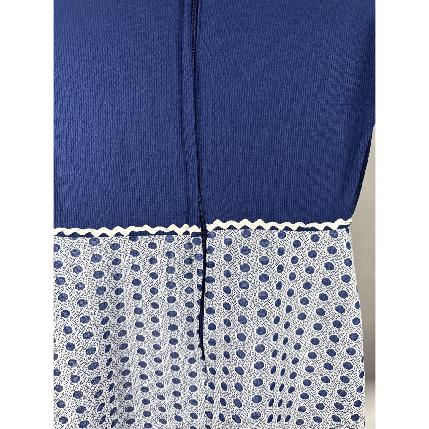 Vintage 1970s Gunne Style Prairie Maxi Dress Polka Dot Lace Sleeves Dagger XS