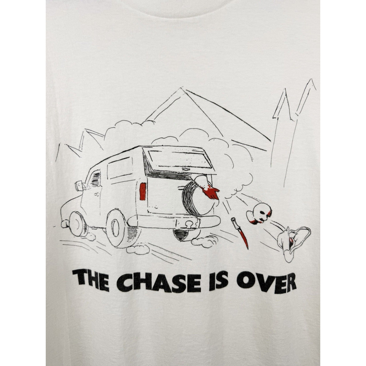 Vintage 90s OJ Simpson The Chase Is Over tee, single stitch, XL