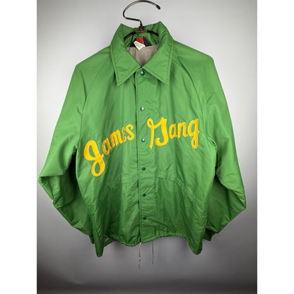 Vtg 1970s Jacket Green Sz XL JAMES GANG Memphis Football