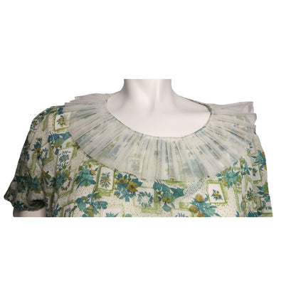 Ruffle my flowers handmade dress (1960s)