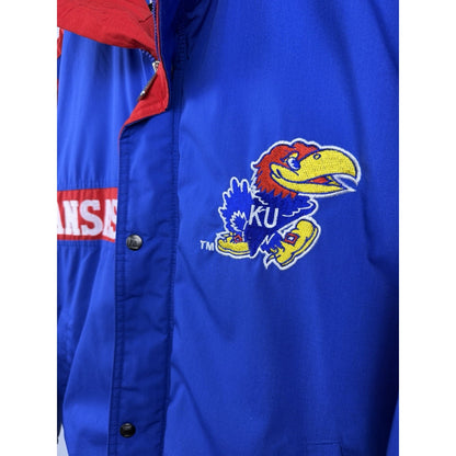 University of Kansas KU Jayhawks Logo 7 puffer jacket, 90s, Large