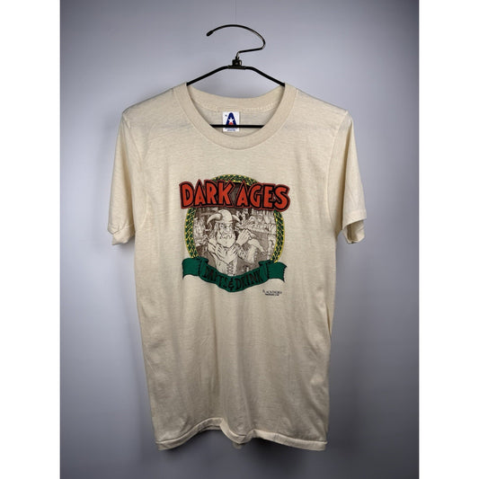 Vintage 1989 Black Thorn Dark Ages Darts & Drinks Amoroso Fantasy Shirt 20"x29"