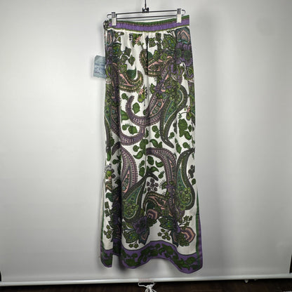 NWT Rare VTG Psychedelic Hippie 60s Floral Paisley Boho Maxi Skirt Small medium
