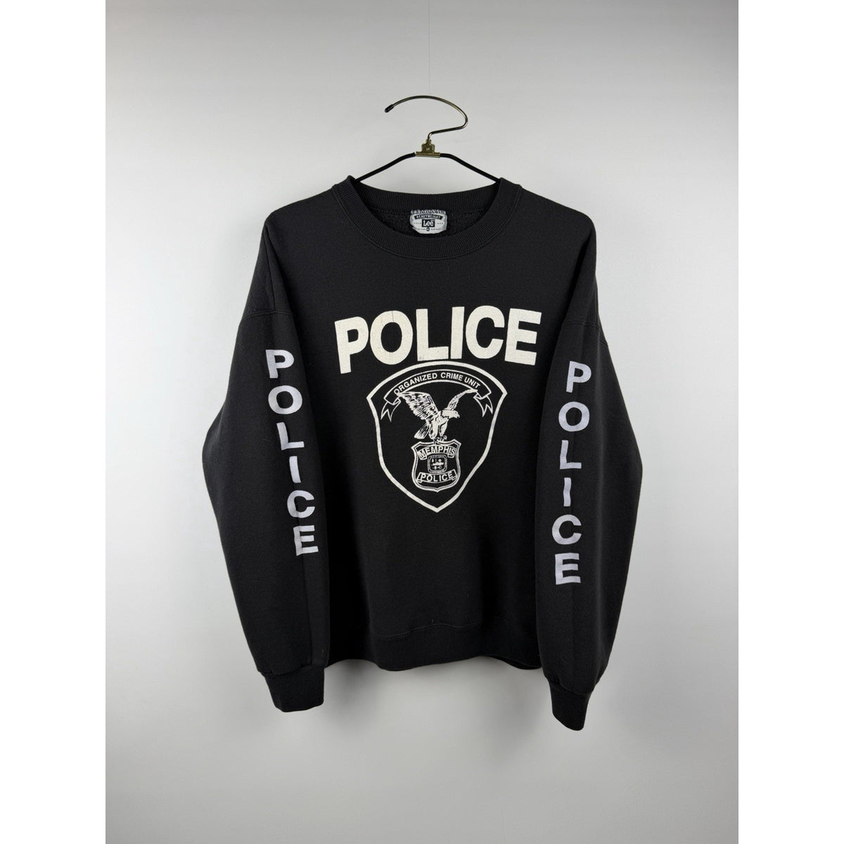 Vintage 1990s Memphis Police Organized Crime Unit crewneck, Lee, XL
