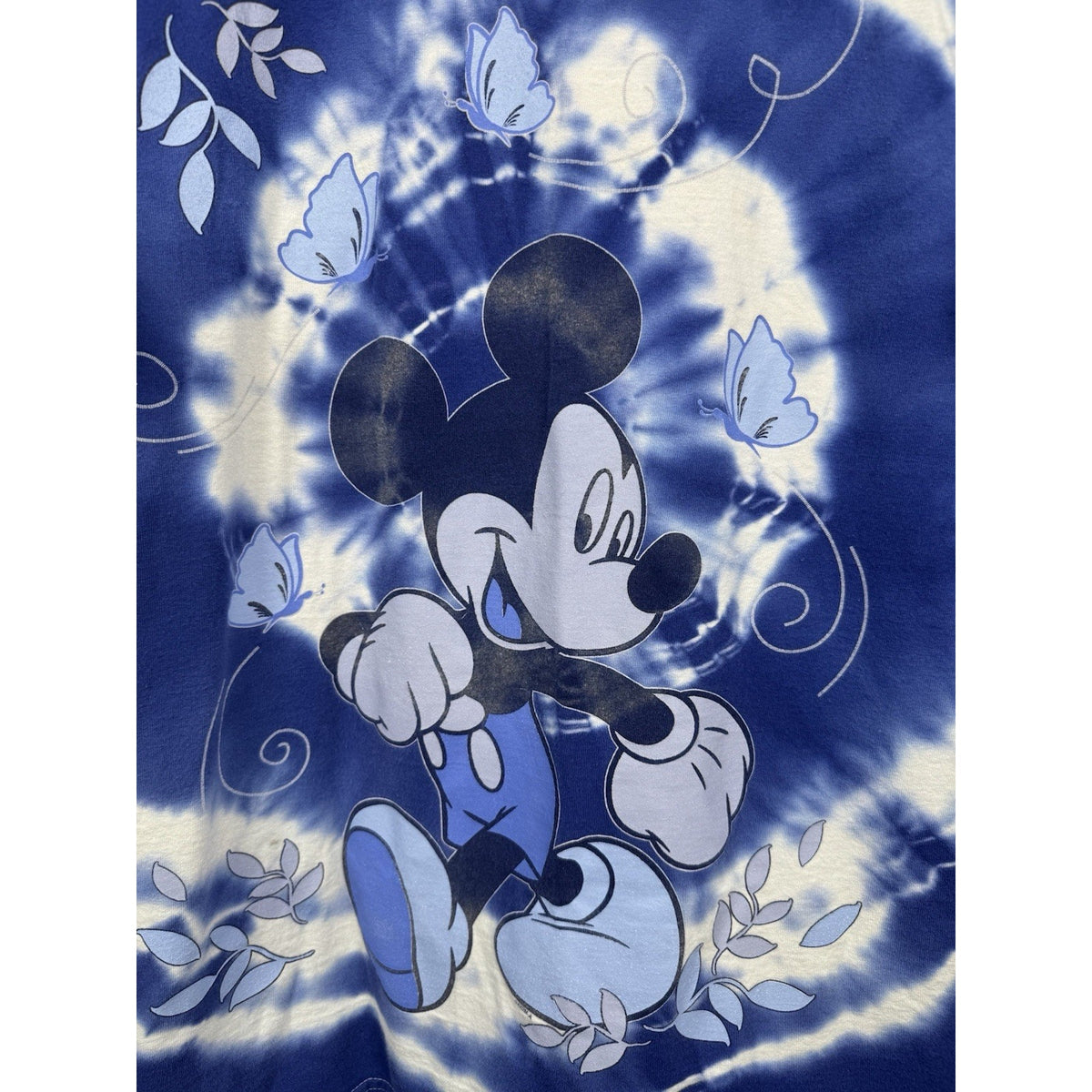 Vintage 90s Mickey Unlimited tie dye Mickey Mouse tee, made in USA, XL