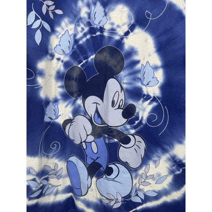 Vintage 90s Mickey Unlimited tie dye Mickey Mouse tee, made in USA, XL