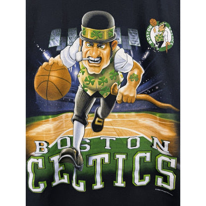 Vintage 2002 Liquid Blue Boston Celtics Lucky The Leprechaun Cartoon Tee M 20x25