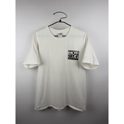Vintage Hot 107.1 Memphis hip hop radio station tee, double sided, XL