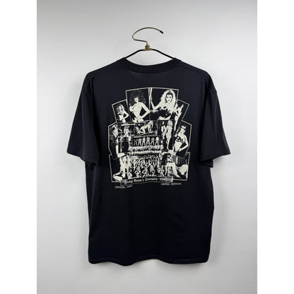 Vintage 90s The Living Room strip club gooner tee, Jerzees, XL