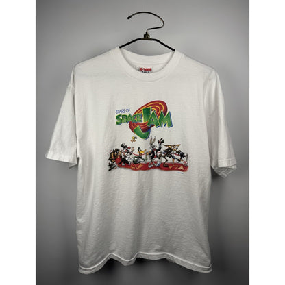 Vintage 1996 Space Jam Stars of Space Jam movie promo tee, Q-Tees, XL