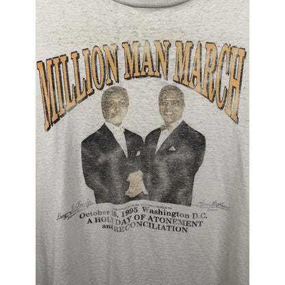 Vintage 1995 Million Man March tee, pledge on the back, Oneita, XL