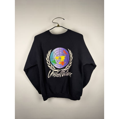Vintage 1992 United Nations double sided crewneck sweatshirt, L