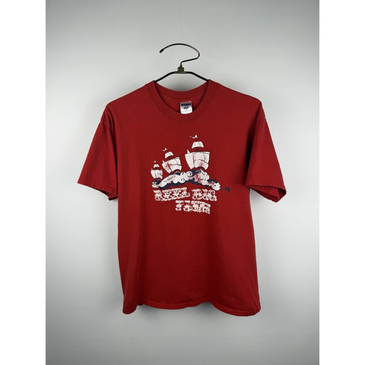 Vintage 2002 Reel Big Fish Rare Ships Shirt Ska Punk Band Jerzees Large 21x27