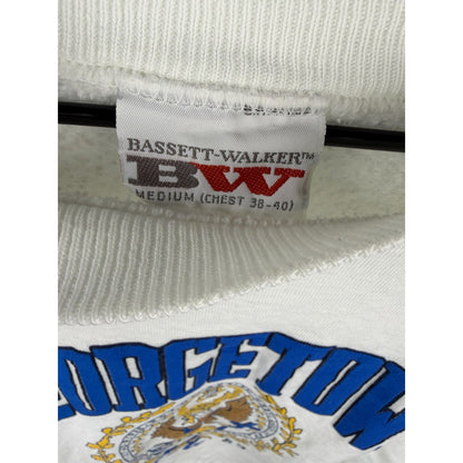 Vintage 80s Georgetown Hoyas double sided puff print crewneck, M