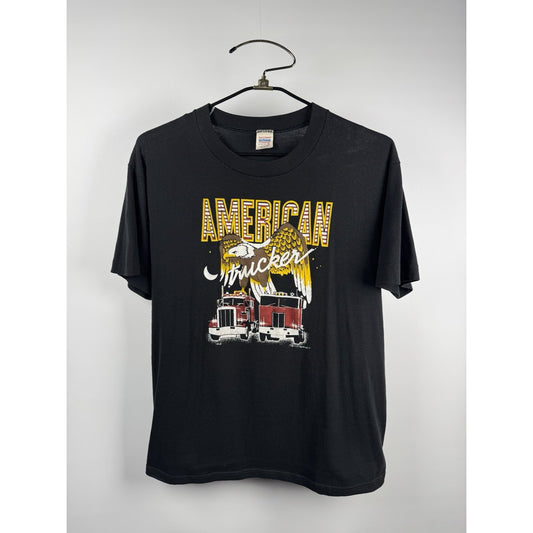 Vintage 1987 Original American Trucker Shirt Gulf Coast Sportswear XL 22.5x27