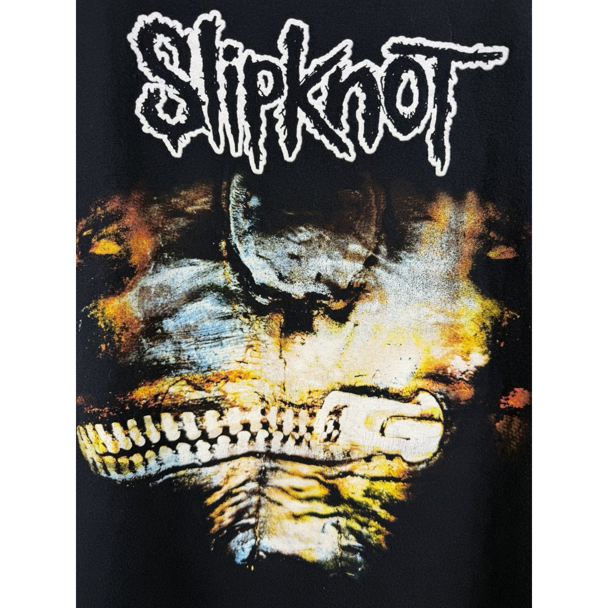 Slipknot The Subliminal Verses tour Zipper Face tee, 2004, Large