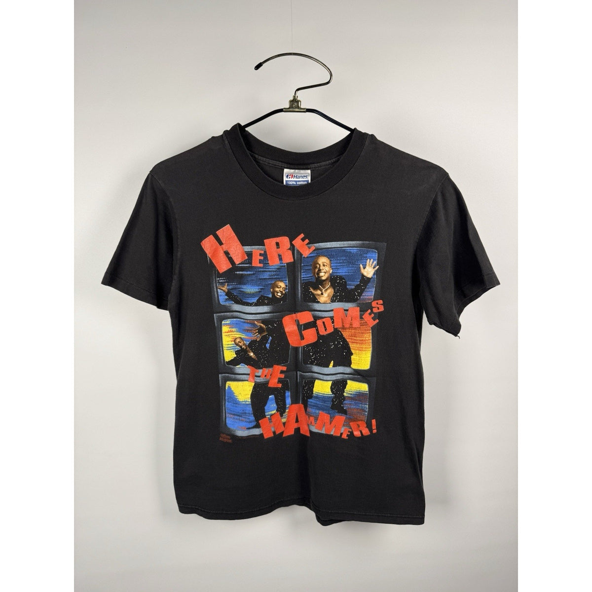 Vintage 1991 MC Hammer Here Comes the Hammer rap tee, Hanes, M